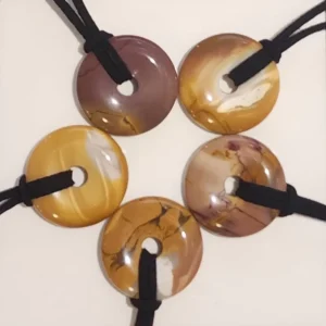 Mookaite 30mm Donut Necklace